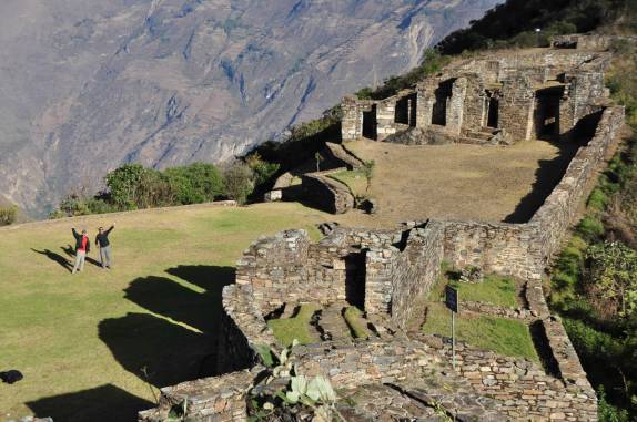 Passeando nas ruínas incas de Choquequirao, no Peru
